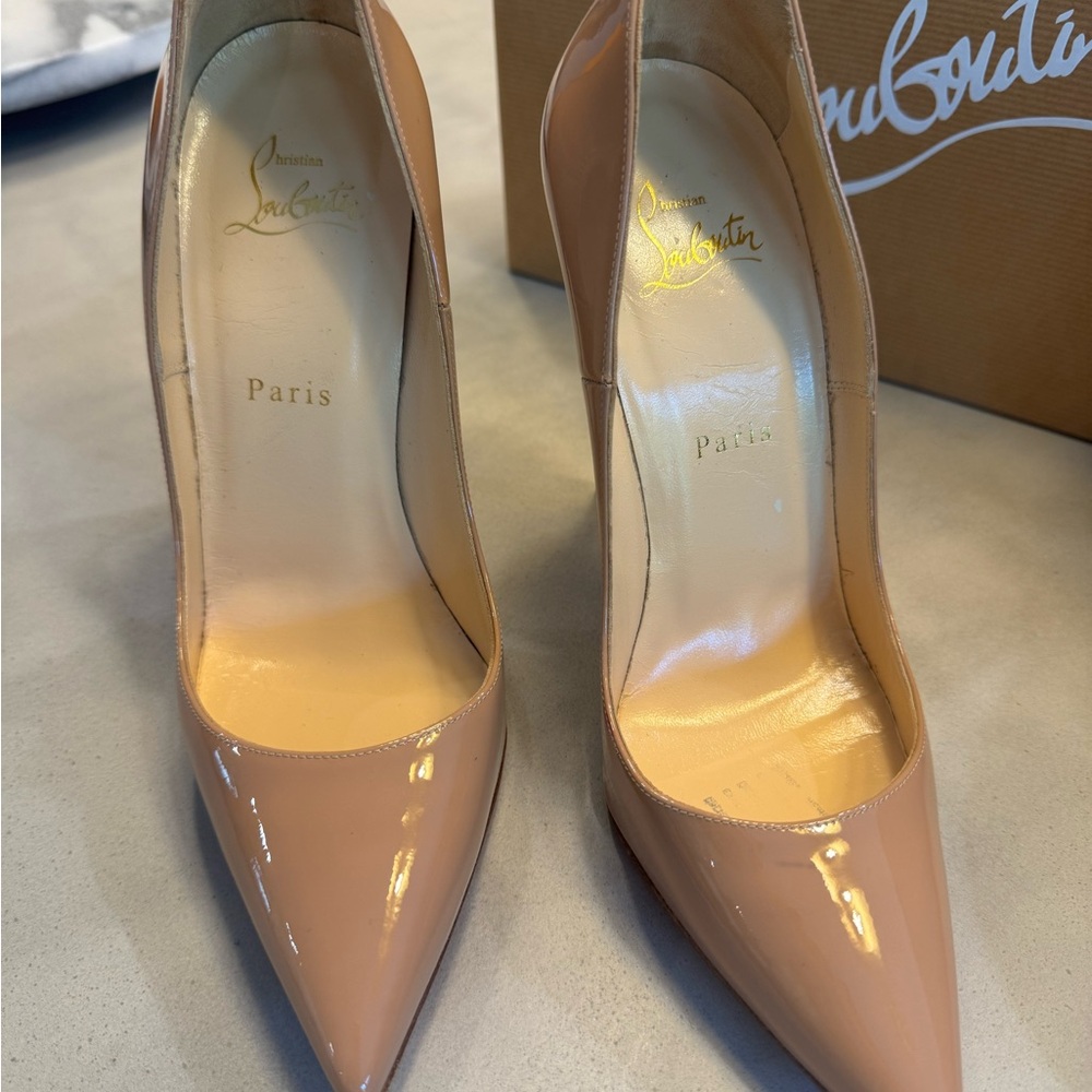 Christian Louboutin Blush Patent Leather Heels 120 size 39